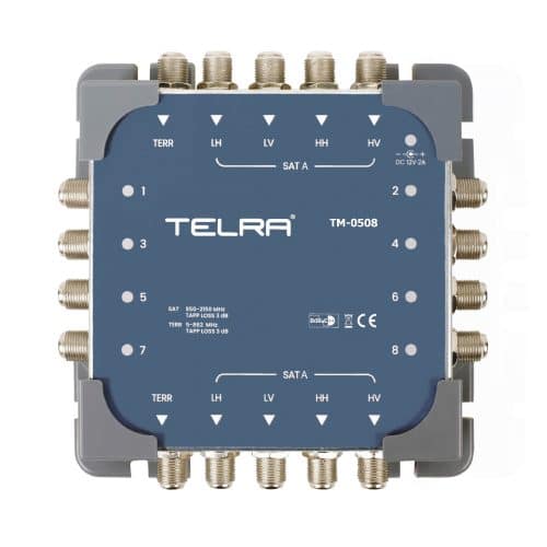 5 Giriş 8 Çıkış<br>Geçişli Multiswitch<br>TM-0508